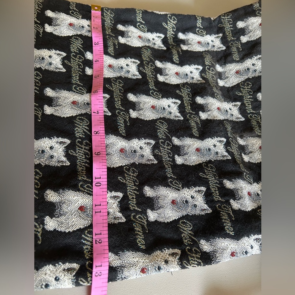 Black and White Westie Tote Bag - Picture 4 of 8